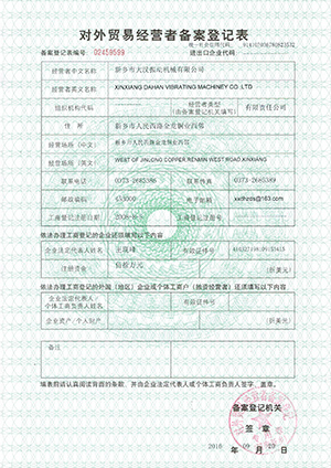 對外經營貿易備案