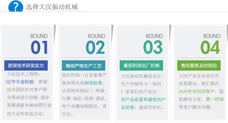 大漢振動篩廠家優勢 大漢振動篩廠家優勢